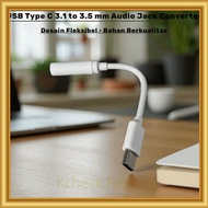 USB Type C 3.1 to 3.5 mm Audio Jack Converter 11.5cm -SP497