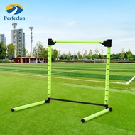 Perfeclan Speed Hurdles Adjustable Green Agility Hurdles for Indoor Outdoor Track Jumping Power Trai