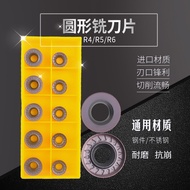 10 Pieces Round CNC Milling Blade RCMT0602 RPMT08T2 RPMT10T3 1204M0E-JS RPMW1003M0 R3/R4/R5/R6/R8