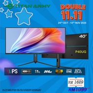 TITAN ARMY 40” IPS WQHD 2K 144Hz 1ms HDR400 92%DCI-P3 Adaptive Sync Ultrawide Gaming Monitor (P40UG)