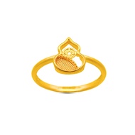 Top Cash Jewellery 916 Gold Ancient Coin Gourd Ring