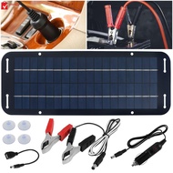 12V Solar Panel Kit IP65 Waterproof Solar Trickle Charger Portable Solar Powered Charger Kit with 4 