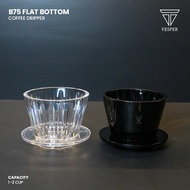 Vesper flat bottom dripper B75 1-2 cup pour over fast flow Design manual coffee dripper/ brew v60 dr