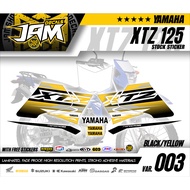 Yamaha XTZ 125 Stock Sticker Decals 2022-23 Model