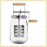 [1fnejakblh.ph] 1.5L Glass Butter Churner, Large 52-Fluid Ounce Capacity Butter Churner Hand Crank  