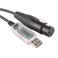 USB DMX512 Lighting Controller Cable Support for Freestyler Soundswitch Lightkey Dmx Control