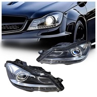 For Mercedes-Benz C-Class W204 Hernia LED Headlights Support Old Models Upgrades New Models.
