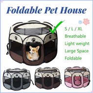 [COD] Folding Pet Tent Portable Cat Dog Puppy Cage House Cattery Fences Outdoor Travel Cats Delivery Room Sangkar Kucing