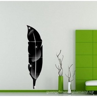 Acrylic Mirror Sticker Decorative Feather Mirror Painting Stickers Study Living Room Hallway Full-Le