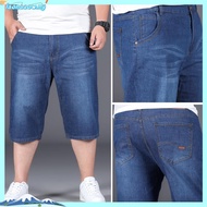 Saiz Besar 28-50Seluar Jeans Shorts Saiz Besar Lelaki Seluar Lelaki Pendek Plus Size Casual Fashion 