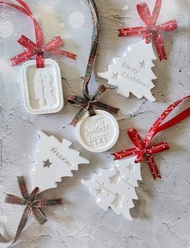 聖誕樹/掛牌擴香石掛牌 花材 石膏彩繪DIY手作活動 花材料包 禮物