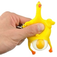 GANTUNGAN Squishy Keychain Anti Stress Chicken Model Laying Eggs Turkey Egg