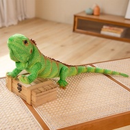 JOJO CASTLE Lifelike Green / Brown Iguana Lizard Figurine Model Cute Reptile Lizard Plush Toys Simul