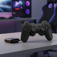 Wireless Game Controller for PS2/PS1, USB PC, Dual-Shock Vibration Joystick  Kawalan Permainan Tanpa