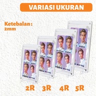 Korean Photocard Frame Magnet Display Acrylic Photo 5mm - 2R 3R 4R 5R - CUSTOM ACRYLIC PHOTOCARD FRA