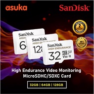 Sandisk 32GB / 64GB / 128GB / 256GB / 512GB High Endurance Video Monitoring MicroSDHC/SDXC Card