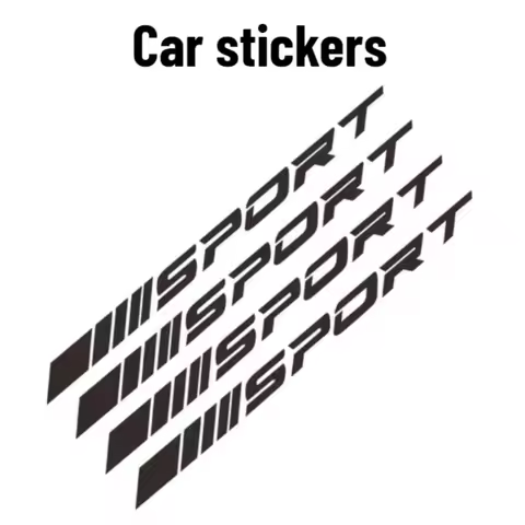 4pcs Sport Wheel Rim Stickers Tire Decals Reflective Car Styling Accessories Auto Exterior Decoratio