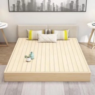 Solid wood tatami bed without backrest Width 1m-1.8m bed frame Solid Wooden Foldable Bed/Single Bed Frame/Bed Frame/Bed Frame With Mattress/Super Single/Queen/King Size Bed Frame