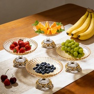 Classic Gold Fruit Plate, Antique Tampah for Dining & Living Room - Golden Classic Fruit Plate