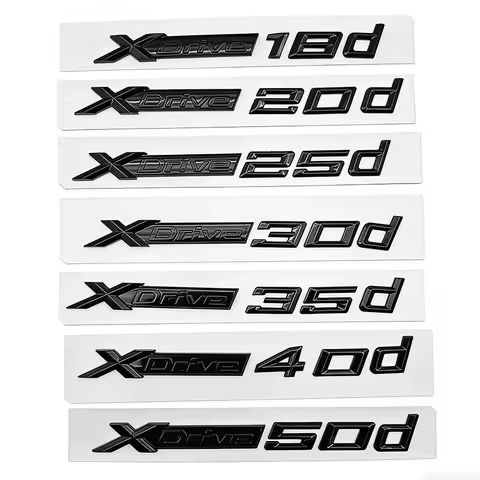 XDrive28d 18d 50i 20i 30i 35i 40i 50i 55i 48d 23i 45d 30d 35d 40d Car Fender Trunk Badge Sticker For