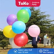 18 inch jumbo matte latex balloon / 18 inch matte decorative balloon / 45 cm jumbo matte balloon