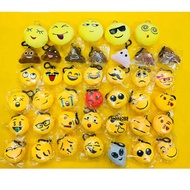 Stuffed Smiley Face Emoji Icon Keychain - Stuffed smiley face icon keychain - Lovely icon keychain