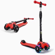 Children Kids Baby Toys Scooter Toddler 2 Wheel Kick Led Light-Up Foldable Design Folding Pulley Car