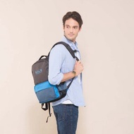 Solis Ones系列13吋電腦後背包-鵲灰藍-可套行李箱拉桿