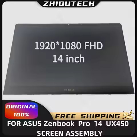 FOR ASUS ZENBOOK PRO 14 UX450 UX450FD FHD LCD DISPLAY ASSEMBLY SCREEN 1920*1080 FOR LAPTOP ASSEMBLY 