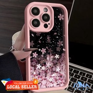 Para sa Infinix Hot 50i Play NFC Smart 9 Spark GO 2025 Dreamy Starry Sky Pink Flowers Silicone Cover