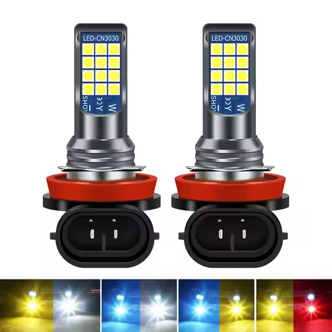 2 colors H11 H8 H16 jp 9006 HB4 9005 HB3 5202 PS19W H10 9145 PSX24W 2504 PSX26W P13W Fog Lights Bulb