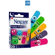 3M Nexcare Bandages Happy Kids 20Pcs./Pack 3เอ็ม เน็กซ์แคร์ พลาสเตอร์เยื่อกระดาษ ลายมอนสเตอร์ 20ชิ้น/กล่อง