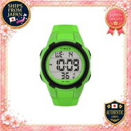 TIMEX Sports Watch Digital 5ATM Waterproof Plastic Green Dial TW5M62800 Men's