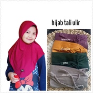Children's Bergo Hijab ~ School Children's Hijab Ages 7-10 Drawstring Jersey Joya
