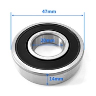 2pcs Bearing 6200 6201 6202 6203 6204 6205 6206 2RS RS 6200RS 6201RS 6202RS 6205RS 6206RS Chrome Ste