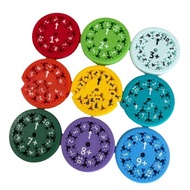 moonbase 9Pcs Math Facts Fidget Educational Learning Rotary Toy Whirligig for Kids Chat Game