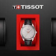 TISSOT T150.410.16.031.00 T1504101603100 Men's Watch PR 100 Date Sapphire Quartz 40mm Leather Silver