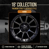 18" R2800 Hybrid Forged Offroad Rim for Nissan Navara PCD 6X114.3 (MATTE BLACK)