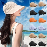 Uv Protection Sunhat Women'S Sun Hat Bowknot Foldable Visor Korean Sun Hat Travel-Friendly UV Protection Beach Hat