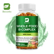 BEWORTHS Vitamin B Complex Capsules B1, B2, B3, B5, B6, B7, B9, B12 for Stress, Energy and Immune Su