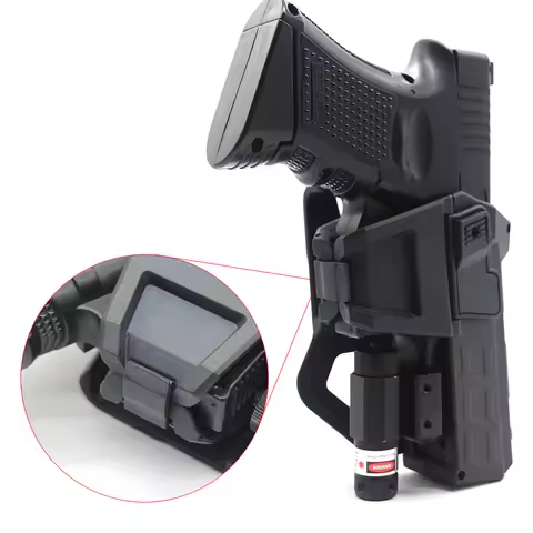 %&2025 Tactical Movable Holster for Glock 19 Pistol Holster with Spring Lanyard, Movable Holster wit