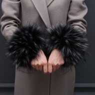 Autumn Winter Fur Sleeves Wrist Cuffs Imitation Fur Short Fur Wristbands Plush Bracelet Women's Clot