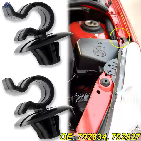 2x For Peugeot 1007 106 206 306 3008 407 Partner B9 Hood Bonnet Rod Prop Support Stay Clip Holder Cl