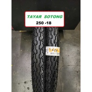 TYRE 250 - 18 SOTONG TAYAR SIRIM TUBE TIRE VIVA FT123 TT 2.50 RIM RXZ UNION AR125 GTO AR SPORT BUNGA