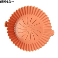 KENCG Store Air Fryer Silicone Tray Reusable Pizza Oven Basket Mat Round Liner Grill Pan BBQ Tool Air Fryer Accessories