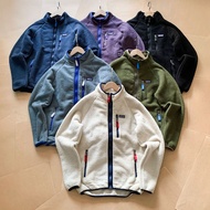 IK72 Patagonia Outdoor fleece lamb wool men's warm cardigan stand-up collar zip-up jacket