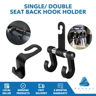 Car Back Seat Holder With Extra Hook Bag Cloth Hanging Holder Single And Double Hook Holder Car Back