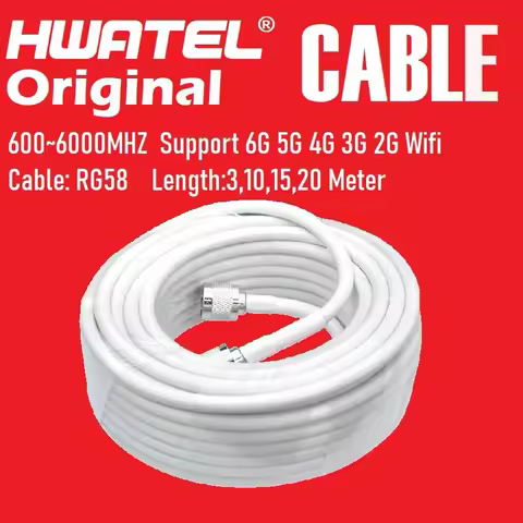 Cable Feeder 2G 3G 4G 5G WIFI 700 3500 MHZ low LOSS RG 58 RG213 5d-FB Coaxial for Cellular Amplifier