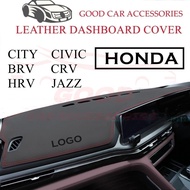 Honda City Civic FC FB FD CRV BRV HRV Jazz Leather Dashboard Cover Dashmat Accessories Car