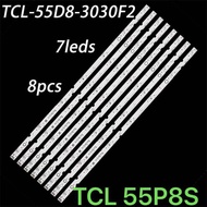 TCL 55 55P8S ไฟ LED สำหรับ1-8X7-LX20190322 TCL-55D8-3030F2 VER.5 TCL 55P8S LED STRIP TCL-55D8-3030F2